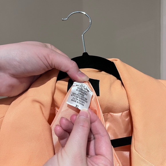 VICI Orange Confidence Double Breasted Linen Blazer - Picture 6 of 9